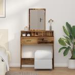 vidaXL Kaptafel met Lades - Vintage Hout 79x41x140 cm, Verzenden, Nieuw