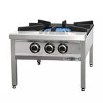 GGM Gastro | Hokker op gas -  31 kW - 2 branders | GKE785 |, Verzenden, Nieuw, Inbouw