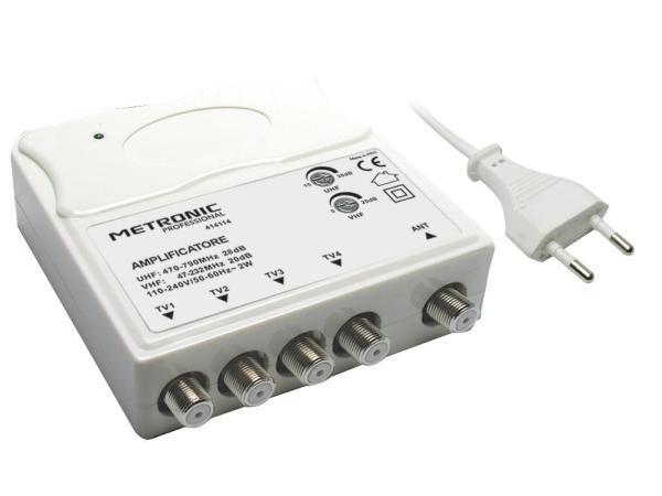 Veiling - Metronic 414114 TV-versterker VHF/UHF, Audio, Tv en Foto, Televisie-accessoires