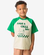 HEMA Kinder T-shirt geblokt groen van €8.99 voor €5.5 sale, Kinderen en Baby's, Verzenden, Nieuw