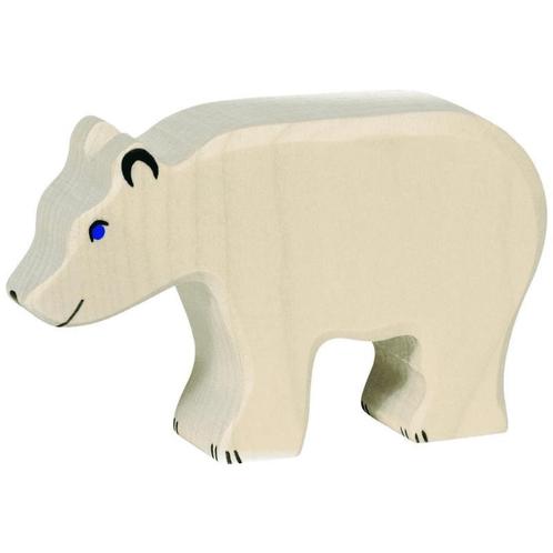 Holztiger - Houten Dieren - IJsbeer 14 cm, Kinderen en Baby's, Speelgoed | Overig