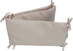 MamaLoes Velours Rib Beige 30 x 180 cm Bedbumper ML020511, Verzenden, Nieuw