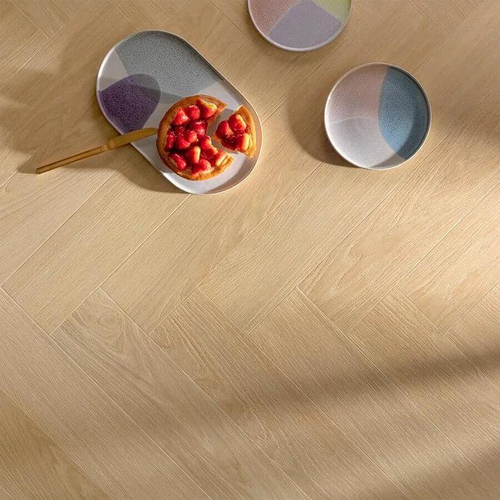 Floorify Visgraat Uni F301 PVC, Huis en Inrichting, Stoffering | Vloerbedekking, Overige typen, Overige kleuren, Nieuw, Ophalen of Verzenden