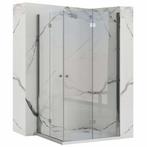 REA Vouwdeur voor douche - 80x190 cm - Gehard glas - Chro..., Ophalen of Verzenden, Nieuw