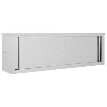 Keukenwandkast RVS 150cm - Retourdeal - 60% Korting! beschikbaar voor biedingen