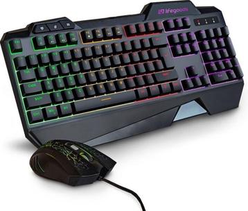 LifeGoods Gaming Toetsenbord en Muis - USB bedraad - 7 LE... beschikbaar voor biedingen