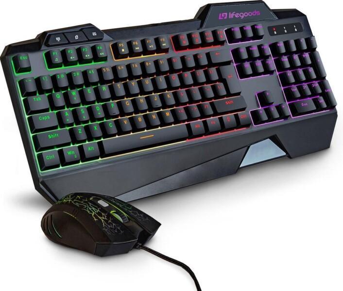LifeGoods Gaming Toetsenbord en Muis - USB bedraad - 7 LE..., Computers en Software, Overige Computers en Software, Verzenden