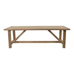 Tuintafel Castle recycled teak 240x100 cm - naturel, Ophalen of Verzenden, Nieuw