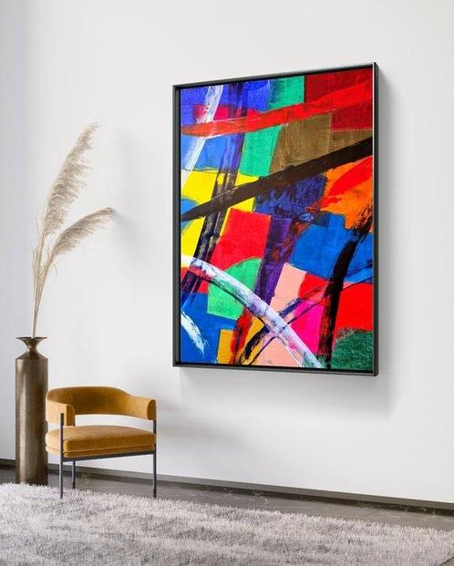 Micha Lenartowicz (Lenar) - Colorful Abstract - XXL, Antiek en Kunst, Kunst | Schilderijen | Modern