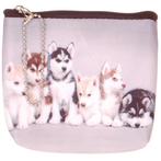 Kleine portemonnee huskies NIEUW, Sieraden, Tassen en Uiterlijk, Ophalen of Verzenden, Nieuw, Zwart