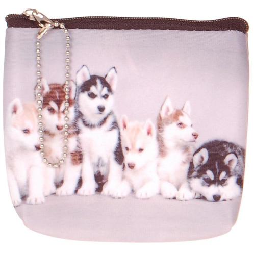 Kleine portemonnee huskies NIEUW, Sieraden, Tassen en Uiterlijk, Portemonnees, Zwart, Nieuw, Ophalen of Verzenden