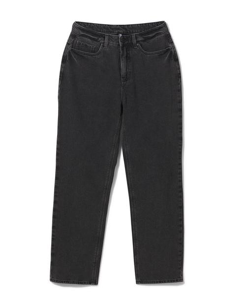 HEMA Dames jeans straight fit donkergrijs, Kleding | Dames, Overige Dameskleding, Nieuw, Verzenden