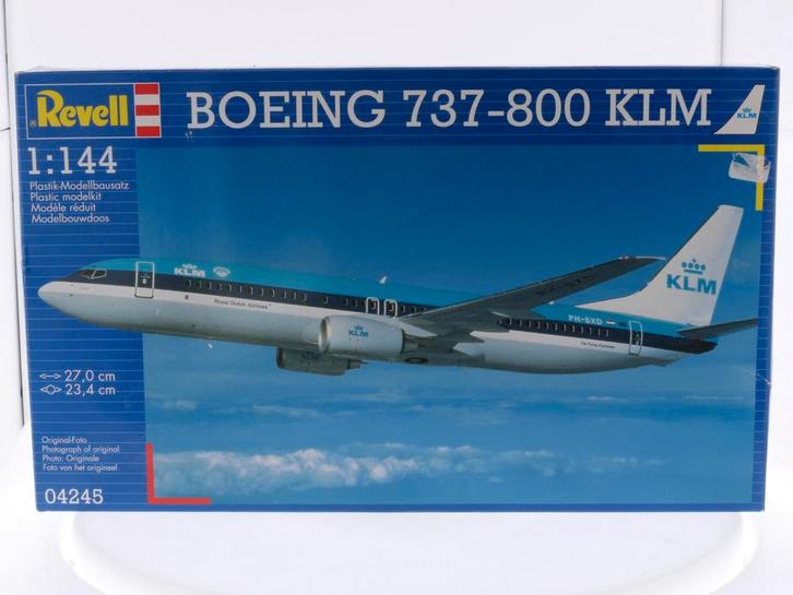 Schaal 1:144 Revell 04245 Boeing 737-800 KLM Reg. PH-BXA/..., Hobby en Vrije tijd, Modelbouw | Vliegtuigen en Helikopters, Zo goed als nieuw