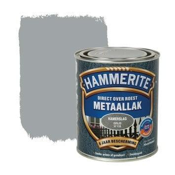 Hammerite Metaallak Grijs H118 Hamerslag 250 ml, Doe-het-zelf en Verbouw, Verf, Beits en Lak, Nieuw, Ophalen of Verzenden