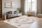Modern Vloerkleed | Bergamo | Grafisch | Zilver | 160x230 cm, Huis en Inrichting, Verzenden, Nieuw