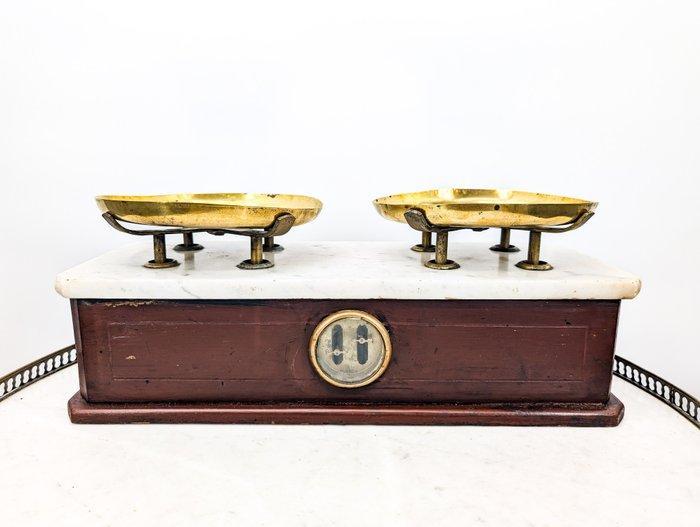 Ancienne balance Napoléon III - Ponterstok - Hout, Marmer -, Antiek en Kunst, Antiek | Overige Antiek