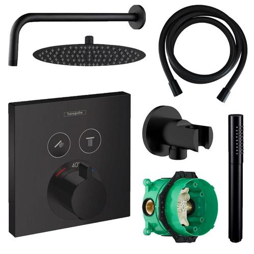 Hansgrohe Select Regendoucheset Inbouw Wanduitloop met, Doe-het-zelf en Verbouw, Sanitair, Kraan, Nieuw, Ophalen of Verzenden