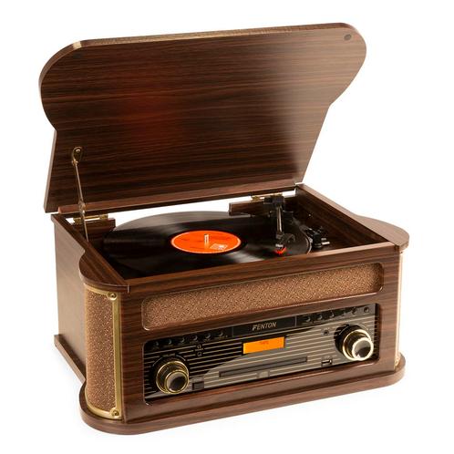 Fenton Memphis platenspeler - Bluetooth, DAB & FM, CD, casse, Audio, Tv en Foto, Platenspelers, Nieuw, Verzenden