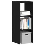 vidaXL Boekenkast stapelbaar 30x30x80 cm bewerkt hout zwart, Verzenden, Nieuw