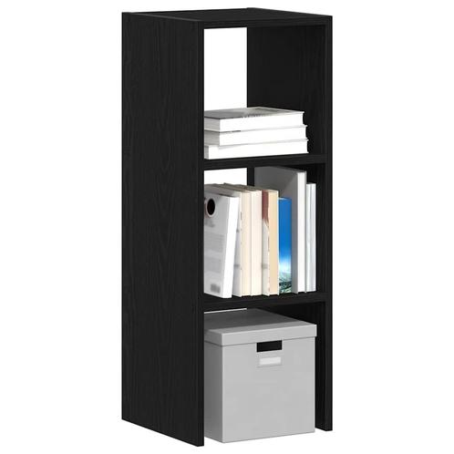 vidaXL Boekenkast stapelbaar 30x30x80 cm bewerkt hout zwart, Huis en Inrichting, Kasten | Overige, Nieuw, Verzenden