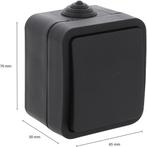 Q-LINK - Wisselschakelaar - Opbouw - 1-voudig Enkel, Doe-het-zelf en Verbouw, Elektra en Kabels, Ophalen of Verzenden, Nieuw