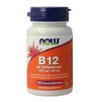 NOW Vitamine B12 1000mcg en Foliumzuur 100mcg 100, Verzenden, Nieuw