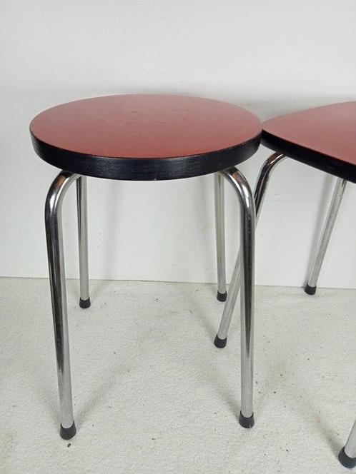 Brabantia - Kruk - verchroomd staal, zitting bekleed met, Antiek en Kunst, Kunst | Designobjecten
