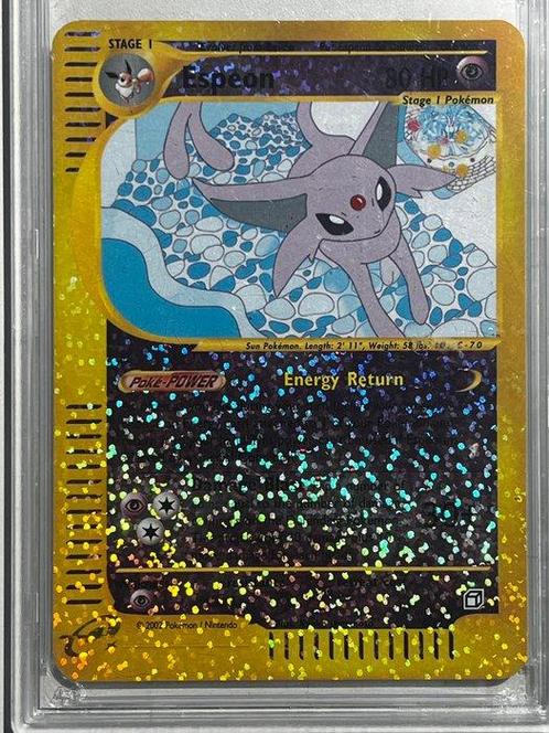 WOTC - 1 Graded card - Pokémon - Espeon - Aquapolis - PSA 9, Hobby en Vrije tijd, Verzamelkaartspellen | Pokémon