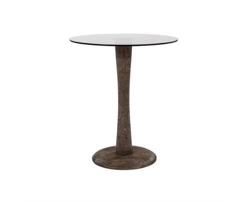 Bijzettafel Boogie 60x60cm Bruin | BY-BOO, Huis en Inrichting, Tafels | Sidetables, Nieuw, Ophalen of Verzenden