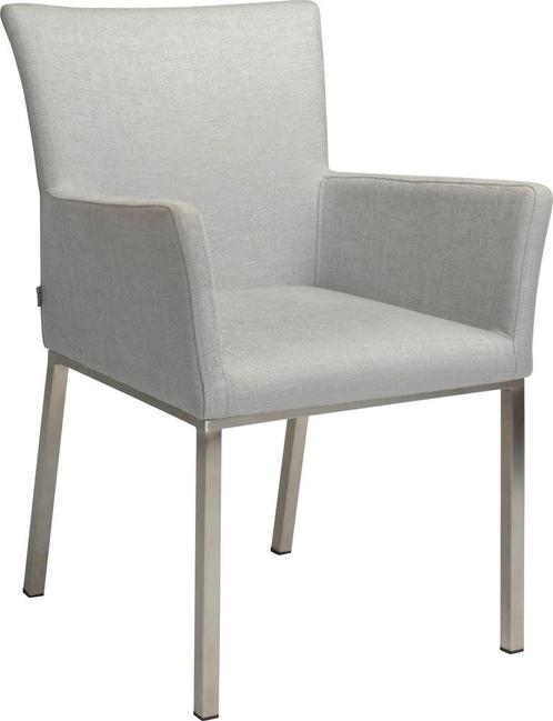 Stern nArtus Stoel Roestvrij Staal met Bekleding - zilver, Tuin en Terras, Tuinstoelen, Ophalen of Verzenden