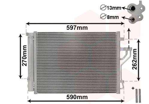 LUCHTCONDENSATOR VOOR HYUNDAI IX35 2010-2015 976062Y000, Auto-onderdelen, Airco en Verwarming, Nieuw, Ophalen of Verzenden
