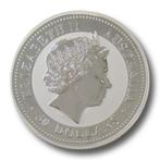 Lunar I - Year of the Pig - 1 kg 2007, Verzenden, Losse munt, Zilver