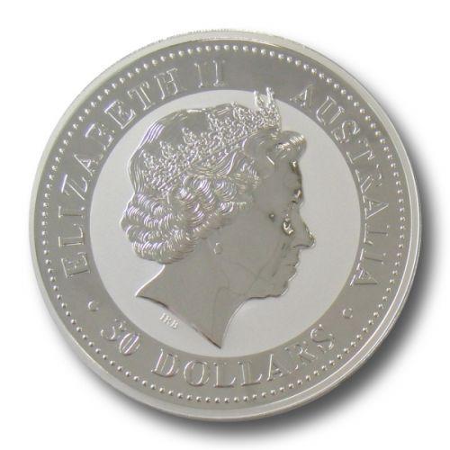 Lunar I - Year of the Pig - 1 kg 2007, Postzegels en Munten, Munten | Oceanië, Losse munt, Zilver, Verzenden