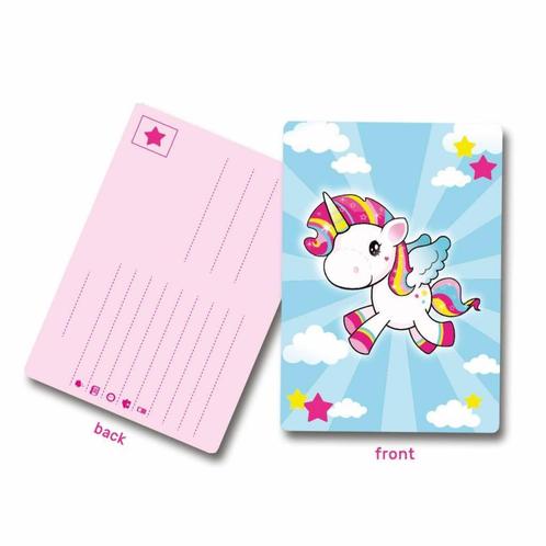Unicorn Uitnodigingen 6st, Hobby en Vrije tijd, Feestartikelen, Nieuw, Verzenden