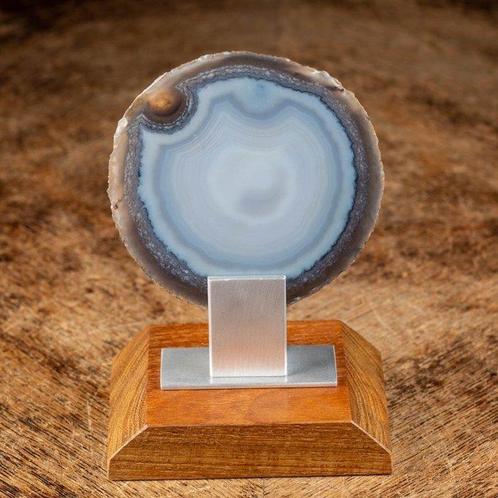 Topkwaliteit Agaat Plak - Chalcedoon Geode Sectie - Houten, Verzamelen, Mineralen en Fossielen