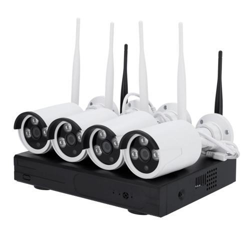 Nivian KIT430W bewakingscamera plug en play set wit met 4x, Audio, Tv en Foto, Videobewaking, Nieuw, Ophalen of Verzenden