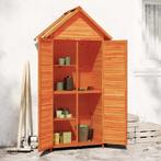 vidaXL Tuinschuur 89x52,5x175 cm massief grenenhout bruin, Tuin en Terras, Tuinhuizen, Verzenden, Nieuw