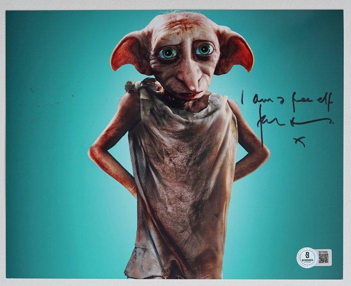 Harry Potter - Dobby (Toby Jones) - Autograph, Photo With, Verzamelen, Film en Tv