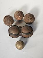Antieke Petanque, Jeu de Boules ballen. Met de hand gemaakt., Nieuw