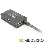 Delock 82748 USB 2.0-verlengkabel 10 m actief met 4-poorts, Verzenden, Nieuw, DeLock