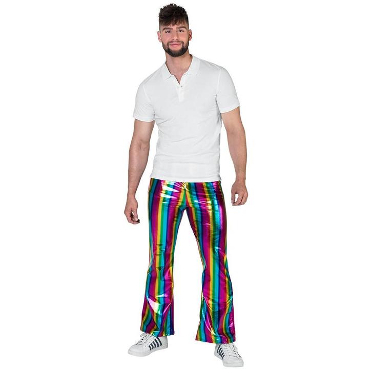 Regenboog Broek M/L, Kleding | Heren, Carnavalskleding en Feestkleding, Nieuw, Verzenden