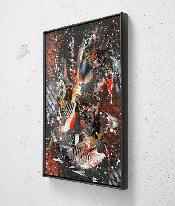 Textured (1993) - Chaos 5, Antiek en Kunst, Kunst | Schilderijen | Modern