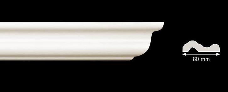 I60 Kaderlijst (60 mm), lengte 2 m, Doe-het-zelf en Verbouw, Plinten en Afwerking, Nieuw, Ophalen of Verzenden