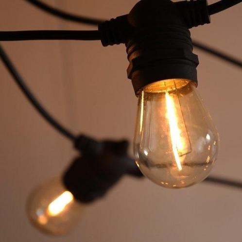 Solar lichtsnoer 10 meter met 10 lampjes incl. 3W zonnepanee, Huis en Inrichting, Lampen | Overige, Nieuw, Verzenden