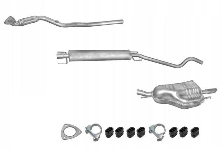 Complete uitlaat, Voorpijp + Tussendemper + Einddemper Opel, Auto-onderdelen, Uitlaatsystemen, Nieuw, Verzenden