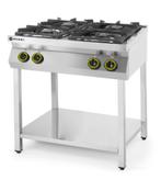 Gasfornuis Kitchen Line 4-pits open standaard, HENDI, Kitche, Ophalen of Verzenden, Nieuw in verpakking