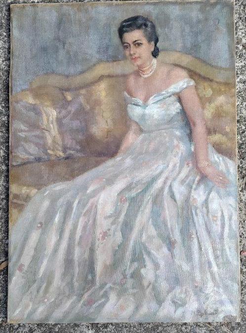 Mario Bettinelli (1880-1953) - Ritratto, Antiek en Kunst, Kunst | Schilderijen | Klassiek