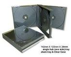 Jewel case voor 3 cd's zwart 5 stuks, Nieuw, Verzenden