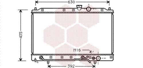 RADIATOR VOOR MITSUBISHI LANCER 1992-1996 MB660568, Auto-onderdelen, Airco en Verwarming, Nieuw, Ophalen of Verzenden