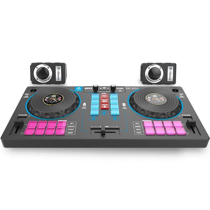 IDance 7-in-1 DJ Mixer Met BT En Speakers XD301, Audio, Tv en Foto, Luidsprekers, Nieuw, Overige merken, Verzenden